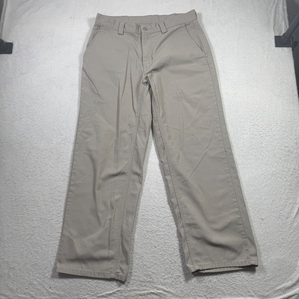 Dickies Work Pants Mens 34x30 Khaki WP70KH‎ Straight Leg Cotton Blend Workwear